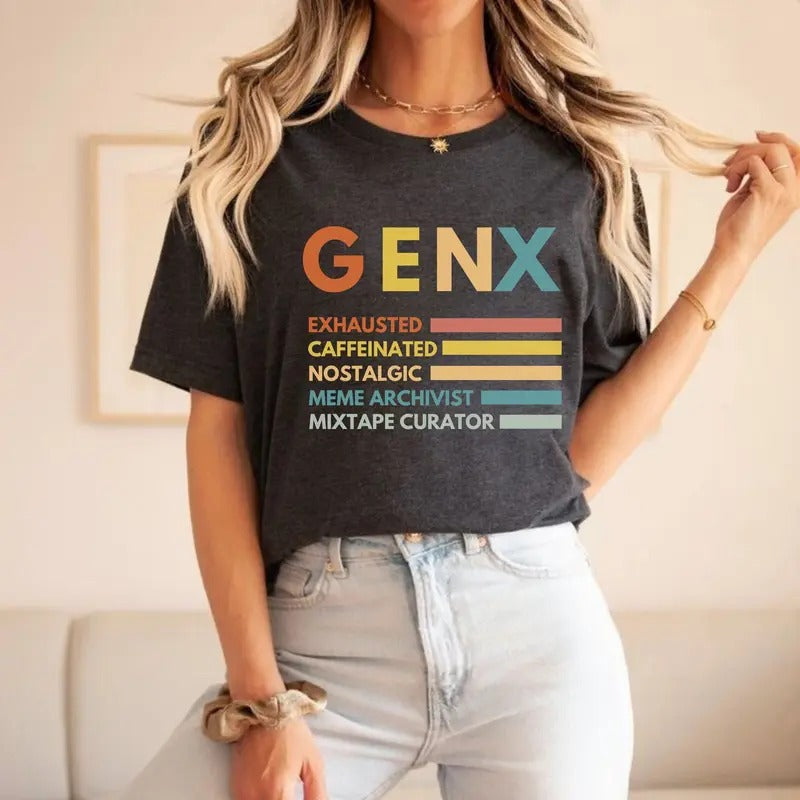 Gen X Shirt Generation X T-shirt Gen X Tshirt Generation X Shirt Raised On Hose Water And Neglect Shirt Generation X Cotton Top