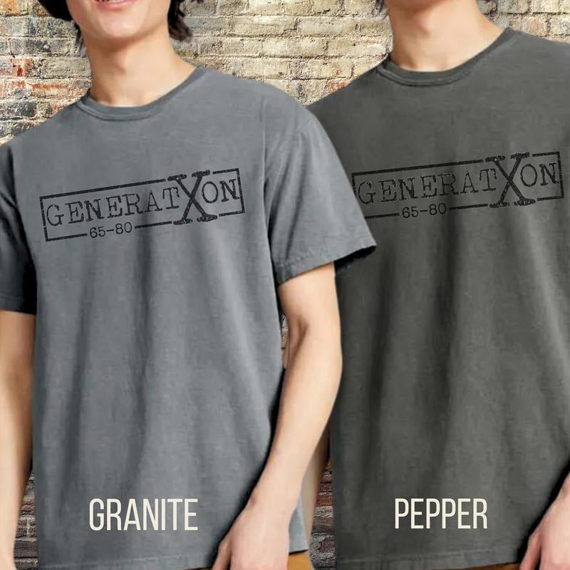 Gen X Shirt, 80s 90s Retro Vintage Grunge T-shirt t shirt woman