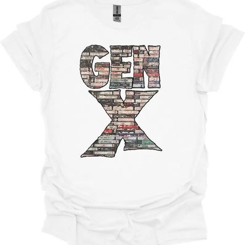 Gen X, 80s Rock Cassettes, Gen X Cassettes Shirt, Retro Gen X T-Shirt, Trending Shirt, Generation X T-Shirt