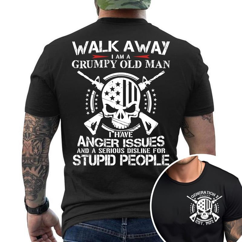 Generation X Custom Year Badass Generation T-shirt, Gen X FAFOT Shirt - 100% Cotton Top Unisex Comfort Womenswear Menswear, Custom Classic Collar Lovestyle{n002}5