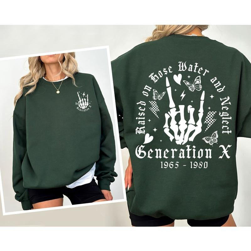 Generation X Shirt, Gen X TShirt, Gen X Colors TShirt, Generation X T-Shirt, Raised on Hose Water and Neglect Shirt,...