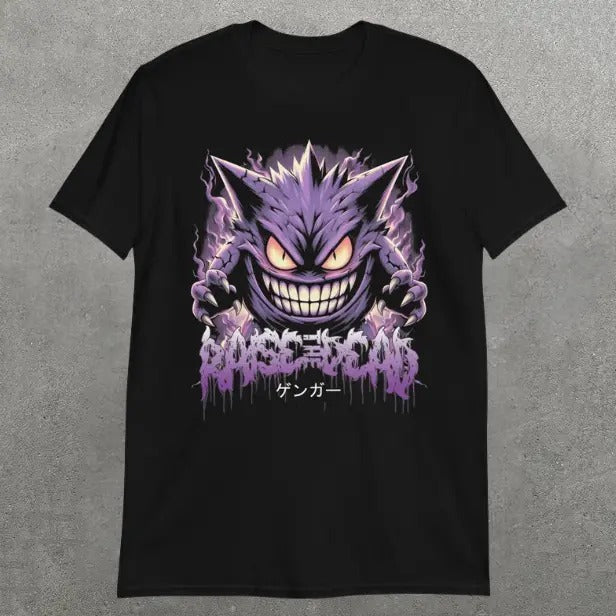 Gengar Horror T-Shirt, Halloween Shirt, Pokemon Tee, UNisex T-Shirt, Gift For Men Women Menswear Top Underwear Tshirt Streetwear