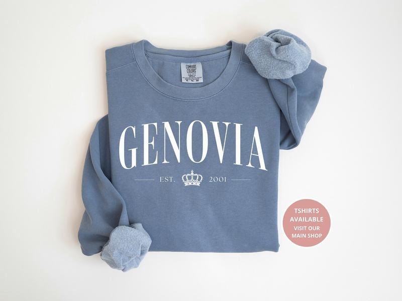 Genovia Sweatshirt Princess Diary Sweatshirt Genovia Shirt Princess Diary Shirt Princess Sweatshirt Princess Shirt - Hoodie - Sweater - Tshirt