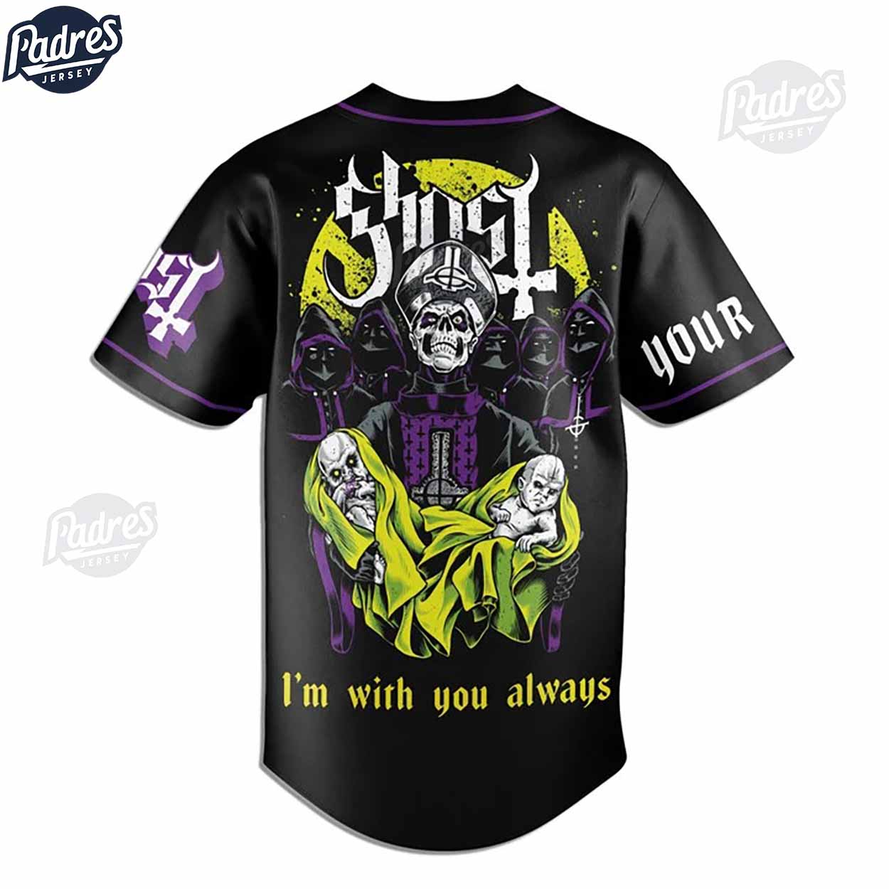 Ghost Band Custom Baseball Jersey - Padres Jersey Oasis: Elevate Your Baseball Style Game