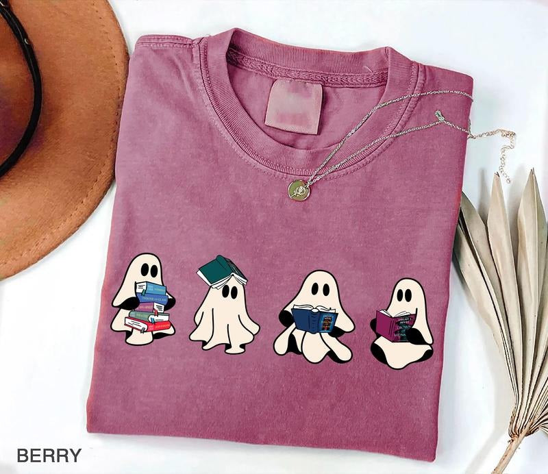 Ghost Book Shirt, TOG Ghost TShirt, Bookish Ghost Sweatshirt, Reading Ghosts Shirt, Ghost Halloween Shirt, Halloween Gift For Book lover