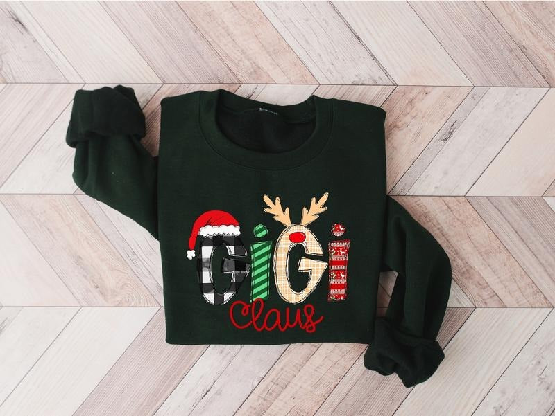 Gigi Claus Sweatshirt,Gigi Claus crewneck,Gigi Claus Hoodie,Grandma Sweater,Funny Christmas Sweatshirts,Christmas gigi gift,Grandma Gift
