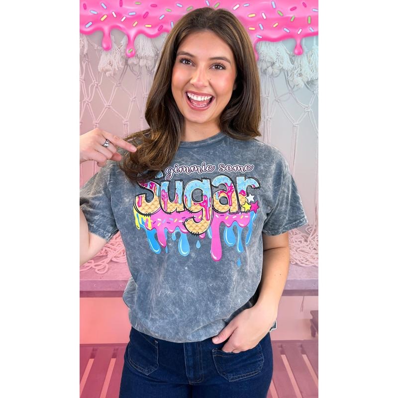 Gimmie Some Sugar Drip Mineral Washed Graphic Shirt Hoodie, Sweatshirt | WearSparks.com