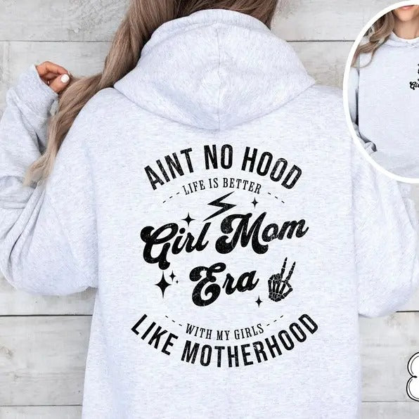 Girl Mom Era Hoodie, Motherhood Hoodie, Mom Of Girls Hoodie, Girl Mom Hoodie, Girl Mama Hoodie, Girl Mom Gift, Mothers...