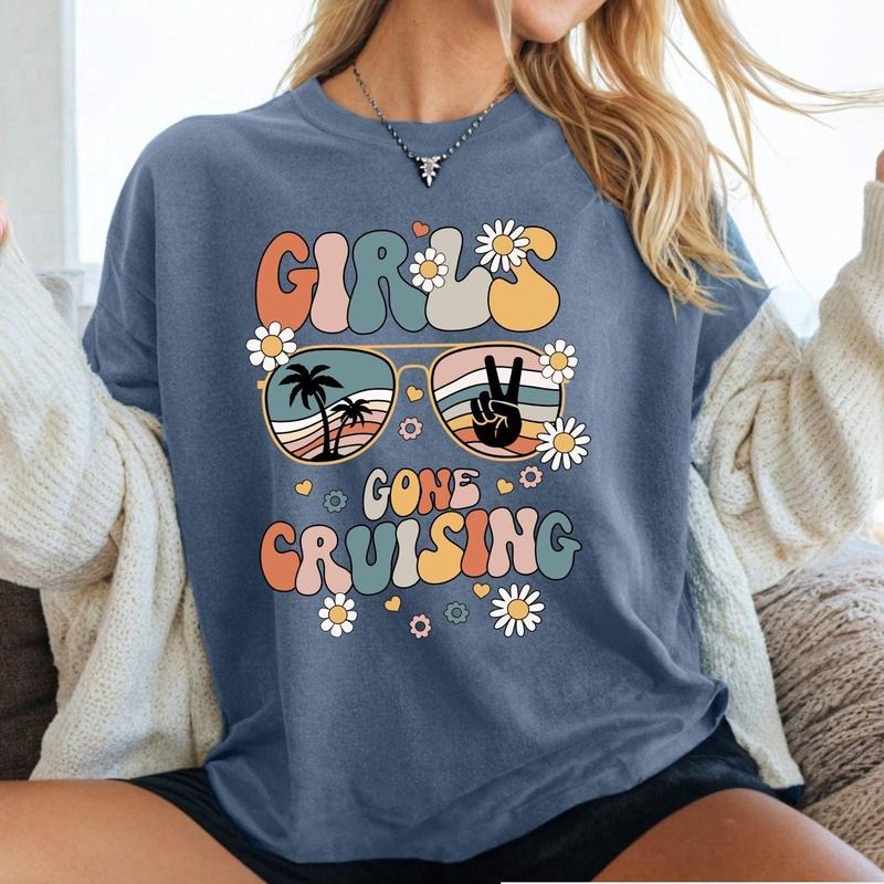Girls Gone Cruising T-shirt, Cruise Matching Shirt, Girls Cruise Vacation Outfit, Friends Cruise Trip Tee, Matching Cruise Girls Trip Gift