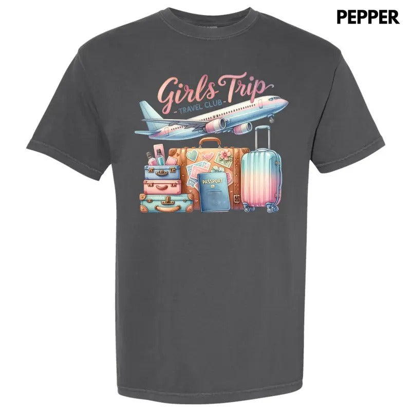 Girls Trip Suitcases Comfort Colors T-Shirt 'NLB' Hoodie, Sweatshirt | WearSparks.com