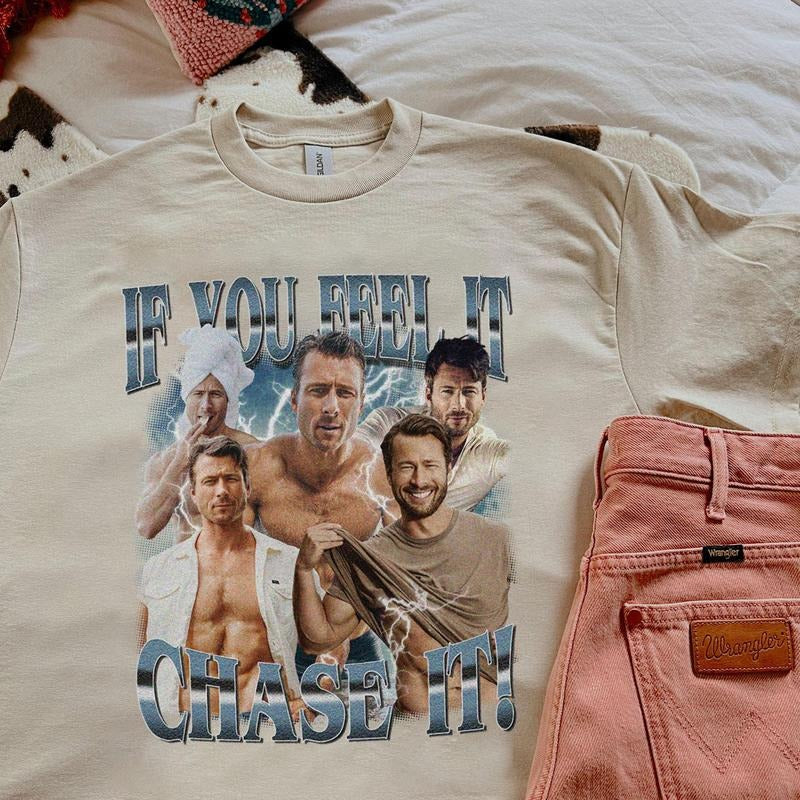 Glen Powell Vintage Ver 2 Shirt Gift For Woman and Man Unisex T-Shirt