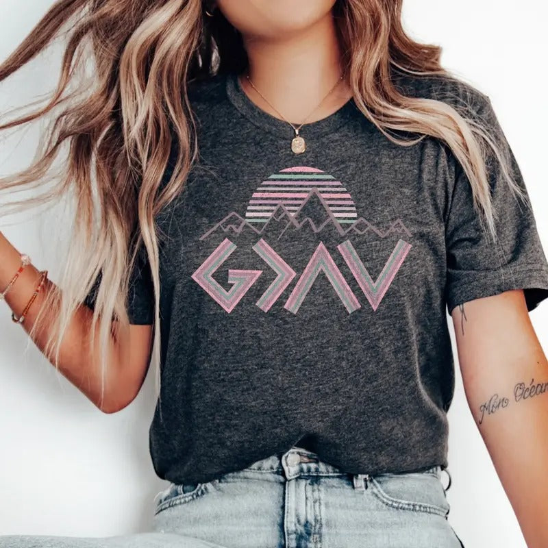 God is Greater than The Highs and Lows Shirt, Christian Shirt, God Shirt, Church Gift, Christmas shirt, Jesus Shirt
