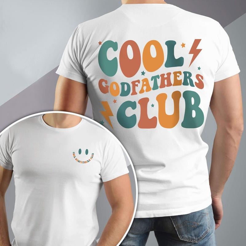 Godfather Shirt For Men, Cool Godfather Club, Godfather Gift, Dad Shirt, Baptism Gift, Fathers Day Shirt, Gift For Uncle, Baby Announcement