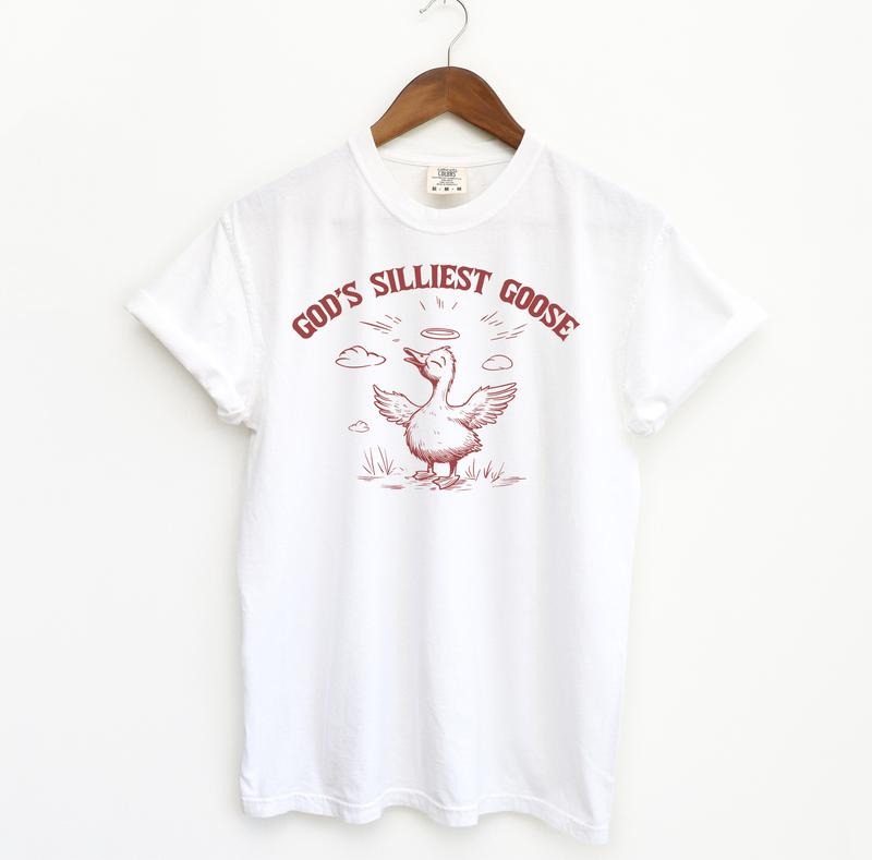 Gods Silliest Goose Funny TShirt, Funny Meme Comfort Colors Shirt