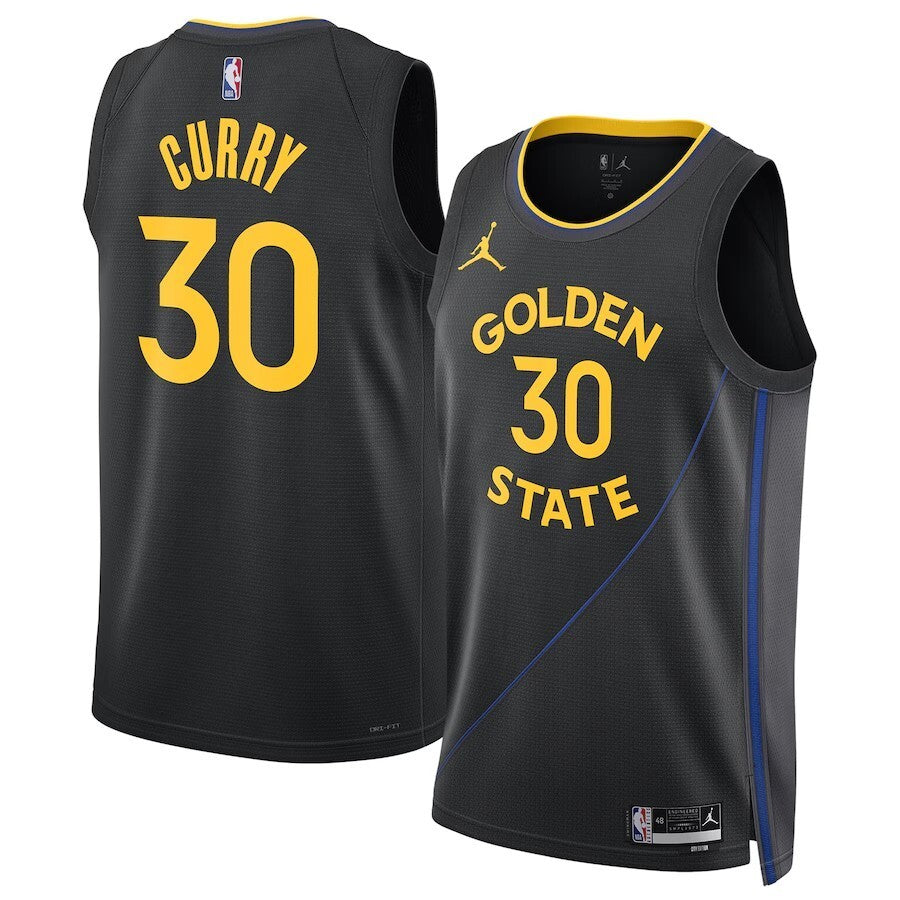 Golden State Warriors #30 Stephen Curry 2024-25 Swingman Jersey - Statement Edition - Black