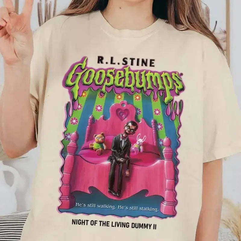 Goosebumps Shirt, Night Of The Living Dummy Shirt, Slappy Wooden Puppet He's Still Walking He's Still Stalking Shirt, Halloween Shirt,   Movies Shirt