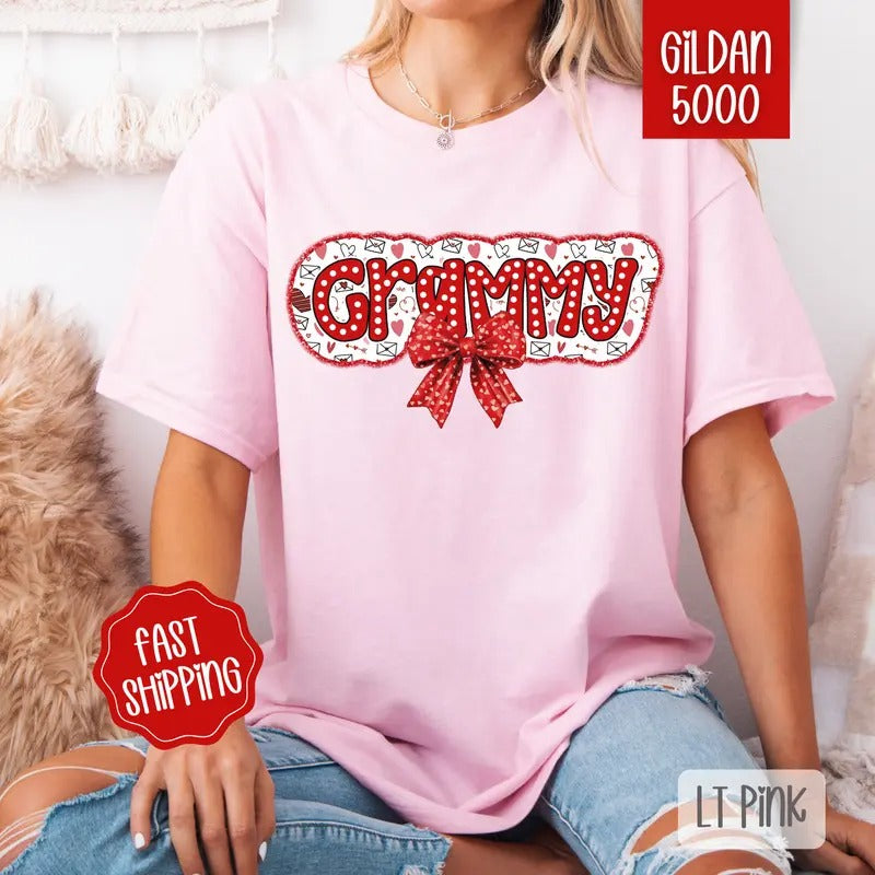 Grammy Valentine Shirt Gildan, Valentine's Day Women's Tee, Cute Women's Tshirt Plus Sizes