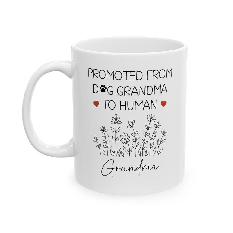 Grandma Gift Mug, New Baby Reveal Gift For Grandma, Grandma To Be Mug, Baby Pregnancy Announcement Gift, New Grandmother Gift, Novelty Coffee Mug, Gifts For Grandma Grandmother, 11 15oz Ceramic Cup