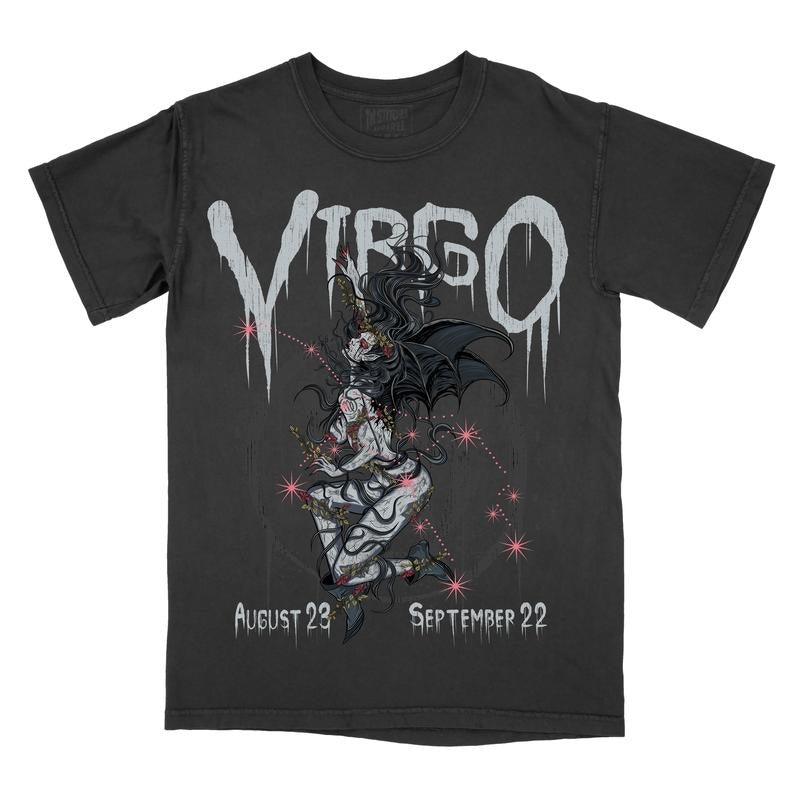 Graphic Tee Virgo Zodiac Sign Comfort Colors, Horoscope Shirt, Astrology T-Shirt