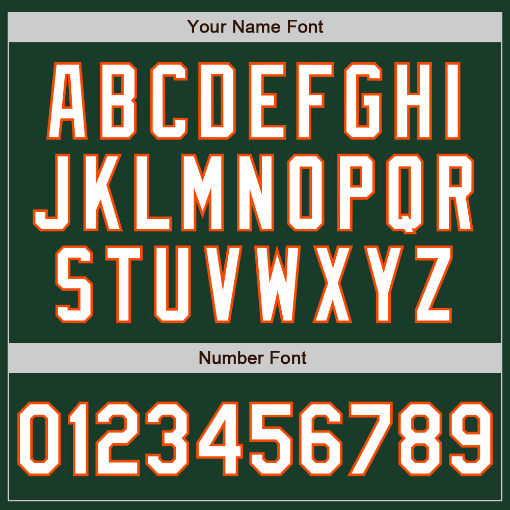 Custom Green White-Orange Authentic Baseball Jersey T-Shirts, Hoodie, Sweatshirt | WearSparks.com (Image 5)