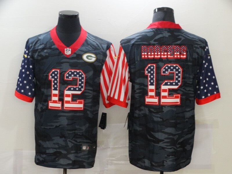 Green Bay Packers #12 Aaron Rodgers Style 1