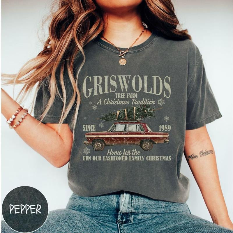 Griswold's Tree Farm Est 1989 Sweatshirt, Funny Christmas Shirt, Griswold Christmas Sweatshirt, Retro Christmas Crewneck, Christmas Vacation Shirt, Vintage Christmas Sweater