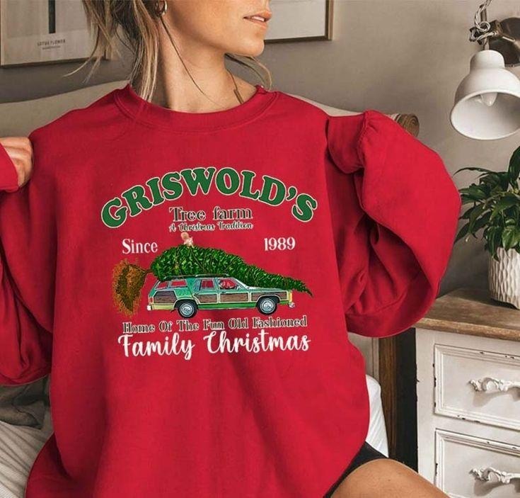Griswold's Tree Farm Since 1989 Sweatshirt, Christmas Sweatshirt, Christmas Sweatshirt, Christmas Family, Christmas Gift, Women's Christmas Sweatshirt