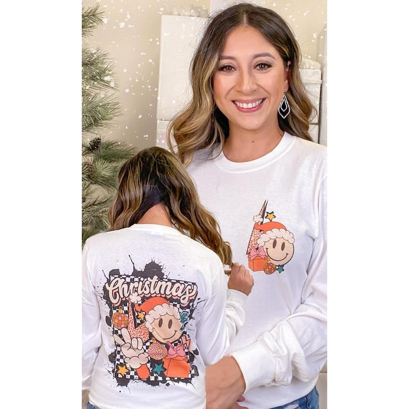 Groovy T2D Christmas Graphic Long Sleeve T-Shirt