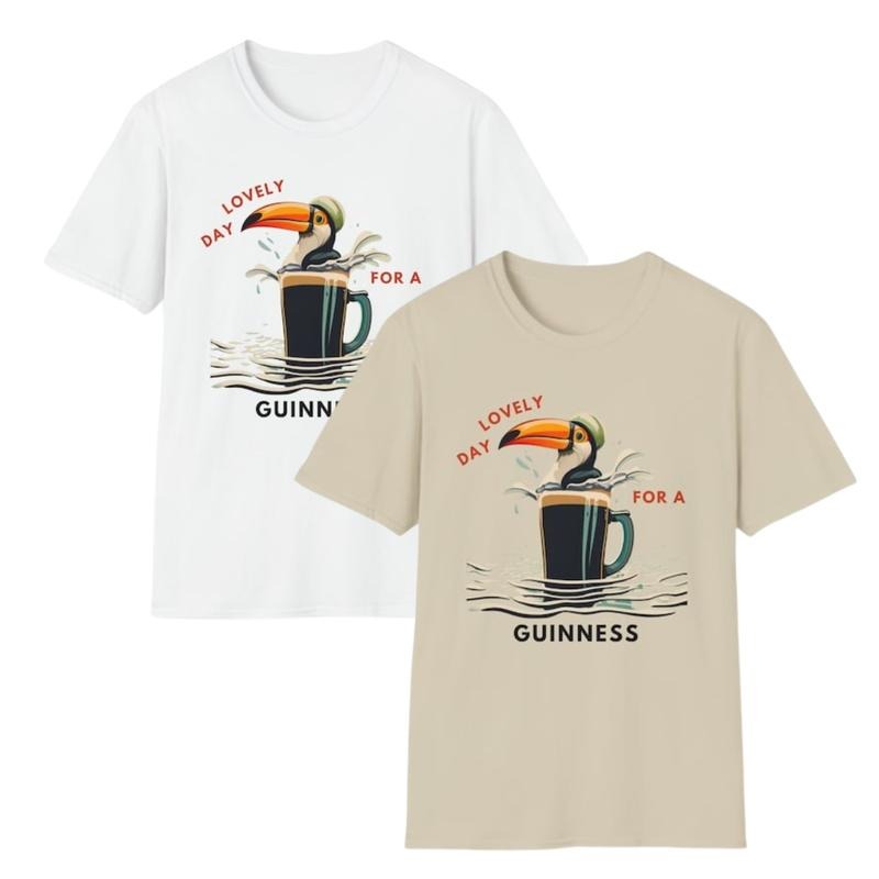 Guinnes Unisex Softstyle T-Shirt Lovely Day For A Guinnesss Vintage Sweatshirt Hoodie For Men Women