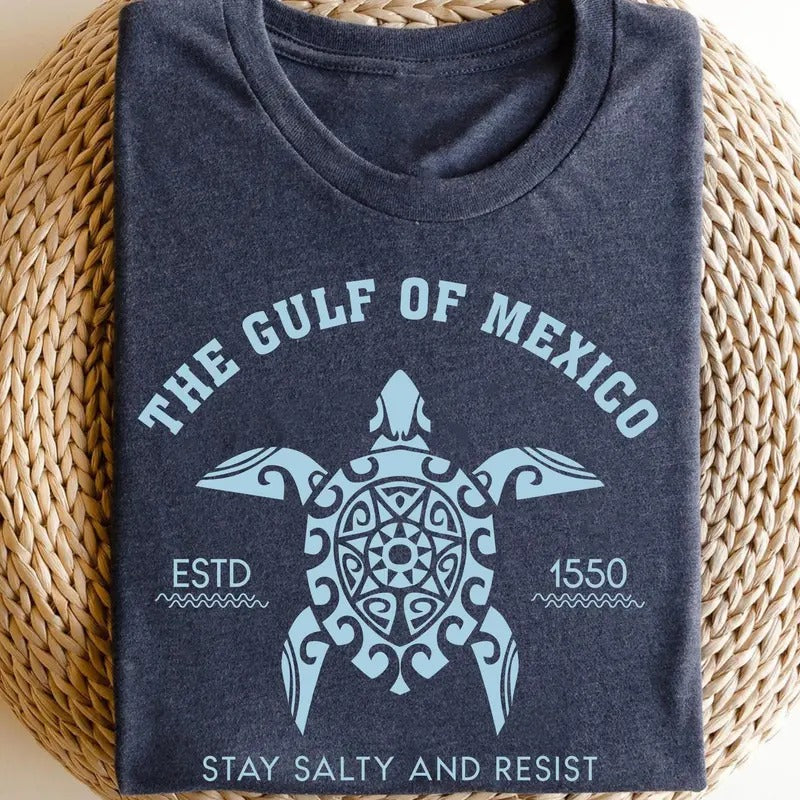 Gulf of Mexico Stay Salty Resistance Shirt, Resist Shirt, An-ti Tr*mp Shirt, Democrat Shirt, Democrat Gift Shirt