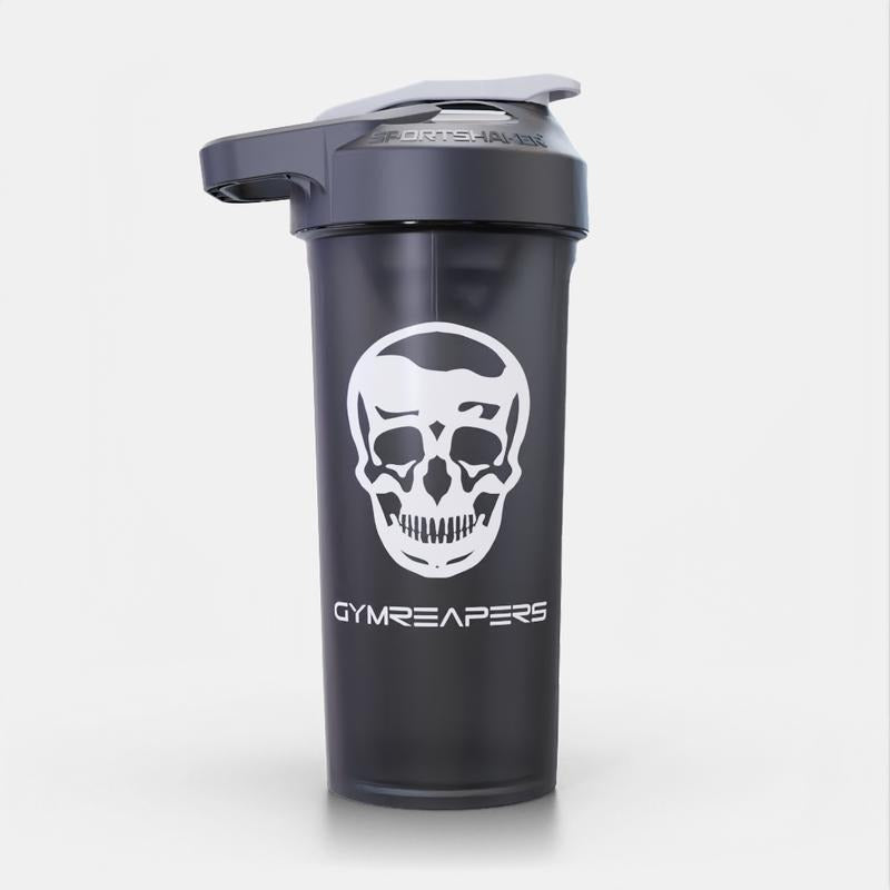 Gymreapers SportShaker Bottle - BPA-Free, 27oz, Kinetic Mixing Element, Smoke