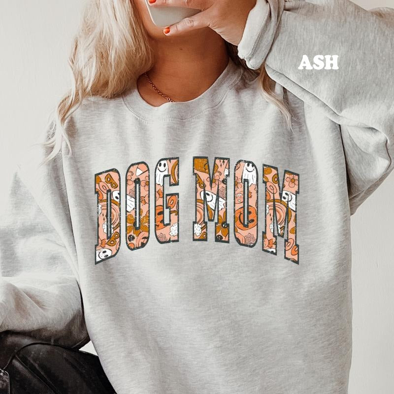 HALLOWEEN DOG MOM Shirt ~ Unisex Apparel Relaxed Fit Printed In The USA Clothing Womenswear Casual Comfort Cotton Top Athletic Boho Chic