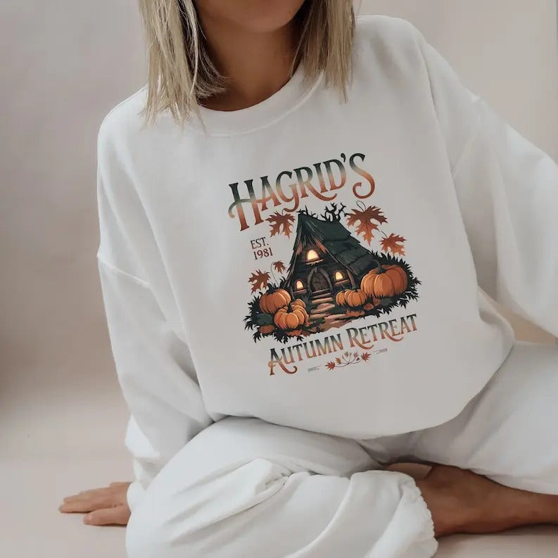 Hagrid's Pumpkin Farm Sweatshirt, Thanksgiving 2024 hoodie, Fall Sweatshirt, Halloween Sweatshirt, Pumpkin Sweatshirt,...