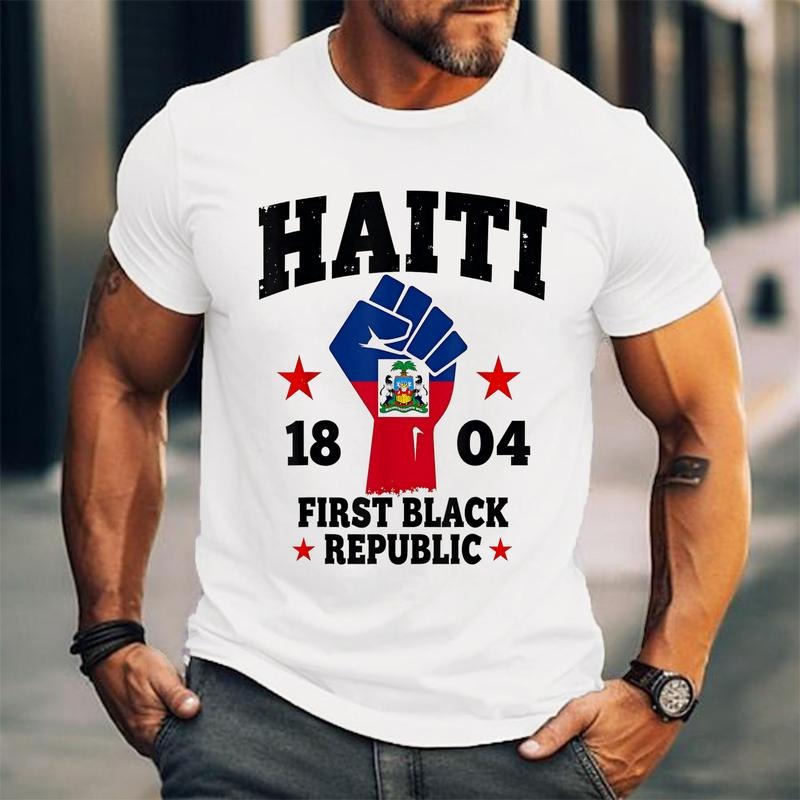 Haiti First Black Republic History Since 1804 Unisex T-Shirt, Cotton 100%, Top Trending Fashion
