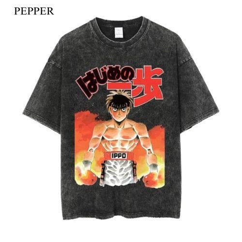 Hajime No Ippo Rage Vintage T-Shirt Gift For Him Menswear Top
