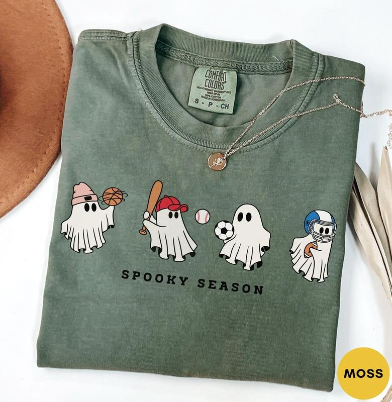 Halloween T-Shirt, Spooky Season Shirt, Cute Ghost Shirt, Halloween Costume, Halloween For Women, Halloween Gift