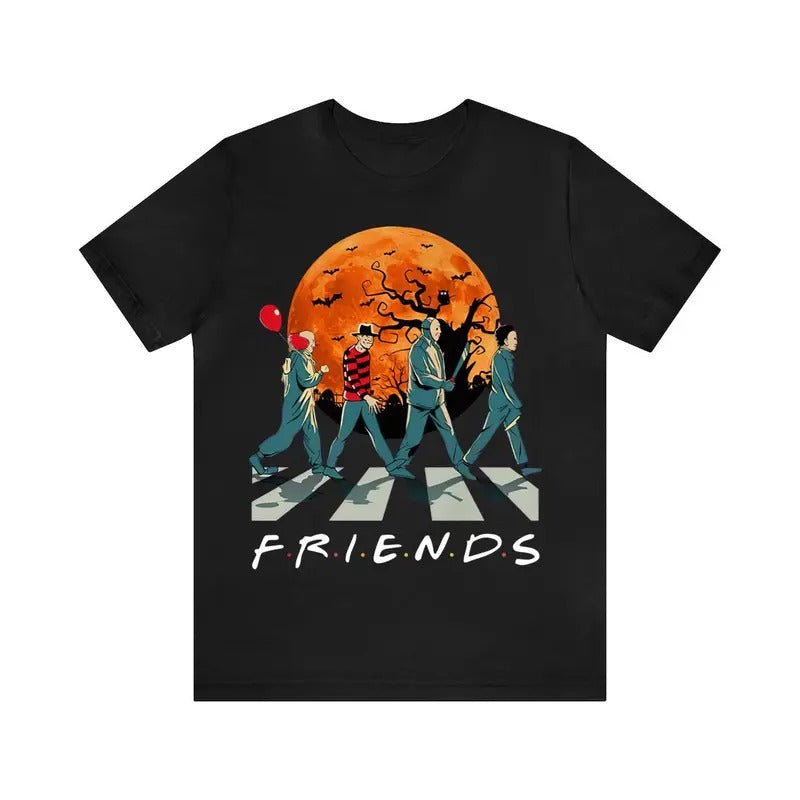 Halloween T-shirt, Friends Halloween T-shirt, Halloween T-shirt Myers Michael, Funny Movie T-shirt, Cotton Classic Relaxed Fit Tshirt