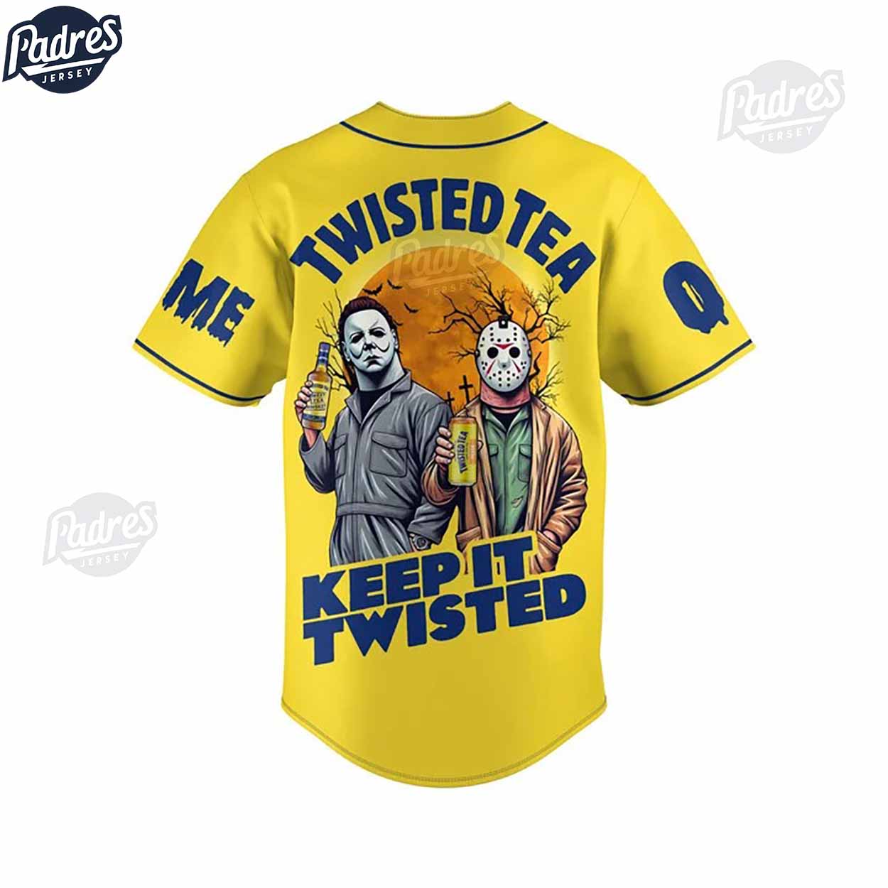 Halloween Twisted Tea Custom Baseball Jersey - Padres Jersey Oasis: Elevate Your Baseball Style Game