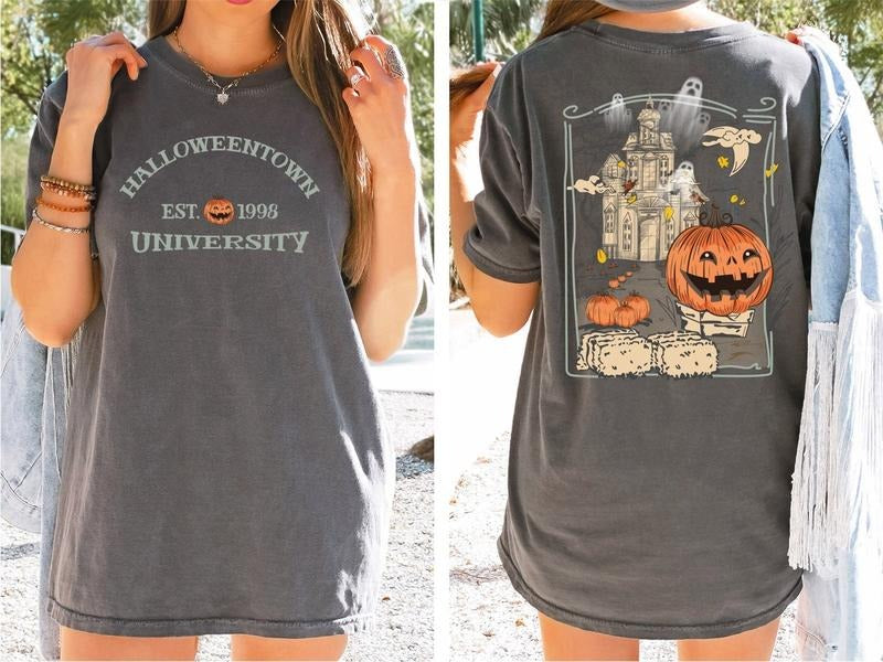 Halloweentown Est 1998 Shirt, Halloweentown University Shirt, Retro Halloween Shirt, Halloween 2024 Shirt, Halloween 2024 Matching Shirt