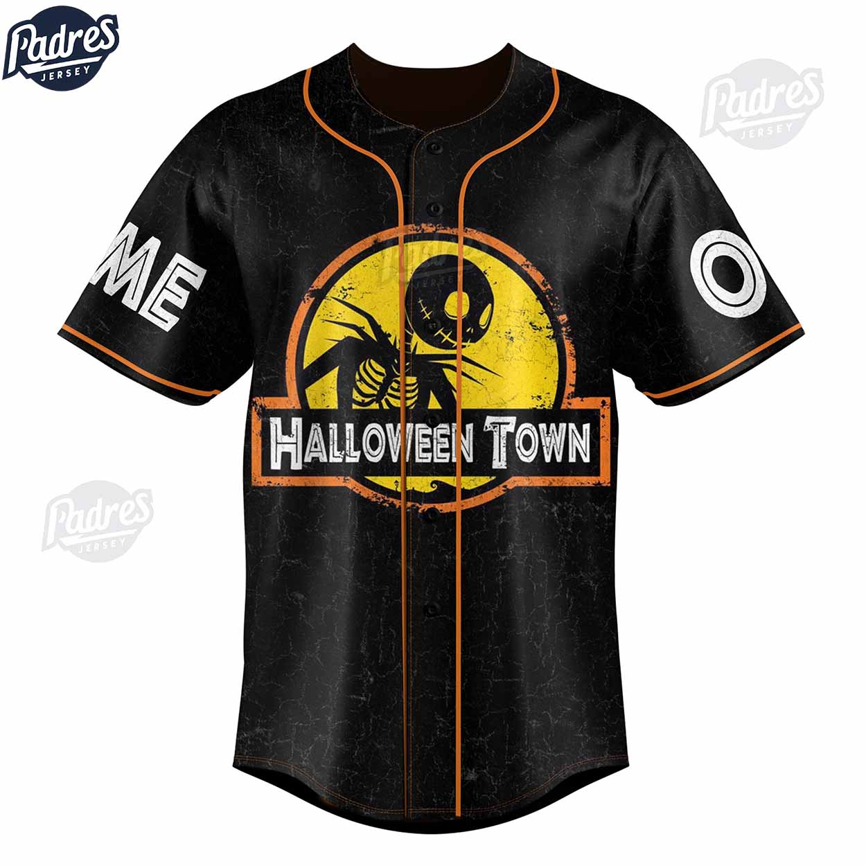 Halloweentown Jack Skellington Custom Baseball Jersey for Fans - Padres Jersey Oasis: Elevate Your Baseball Style Game