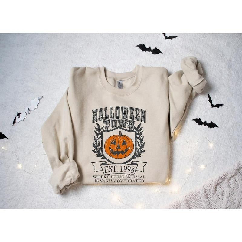 Halloweentown University Sweatshirt, Halloween Town Est 1998 Sweatshirt, Pumpkin Shirt Hoodie | WearSparks.com