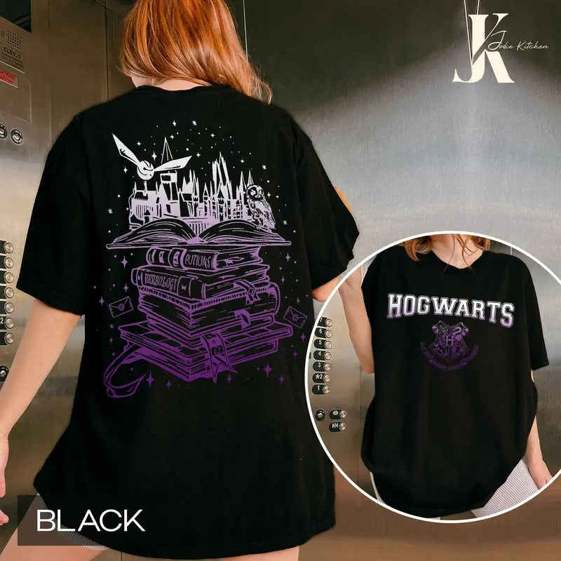 Harry Potter Comfort Colors Shirt, Magical Wizard Castle Book Sweatshirt, Witch Sweatshirt, Bookish Hoodie,Wizard Sweatshirt