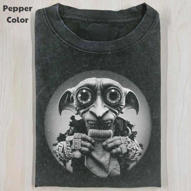 Harry Potter Vintage Graphic Tee, Dobby T-Shirt, Movies Tee, Unisex Meme Cringe Funny Dumb Shirt, Menswear Womenswear Streetwear Cotton Comfortstyle{n002}2