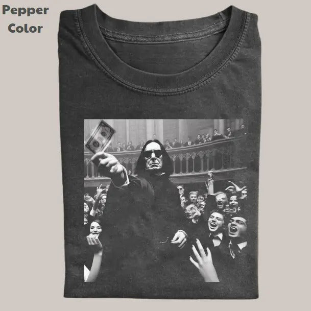 Harry Potter Vintage Graphic Tee, Severus Snape Dollar T-Shirt, Movies Tee, Unisex Meme Cringe Funny Dumb Shirt, Menswear Womenswear Streetwear