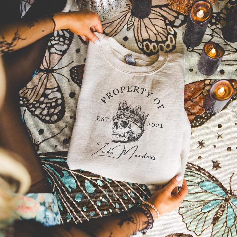 Haunting Adeline Sweatshirt, STFUATTDLAGG Hoodie, Zade Meadows Merch, Smut Sweatshirt, Dark Romance Gifts, Book Lovers Gifts, Booktok Merch, Bookish Unisex Soft Comfort Crewneck Pullover Long Sleeves Graphic Fabric Sweater