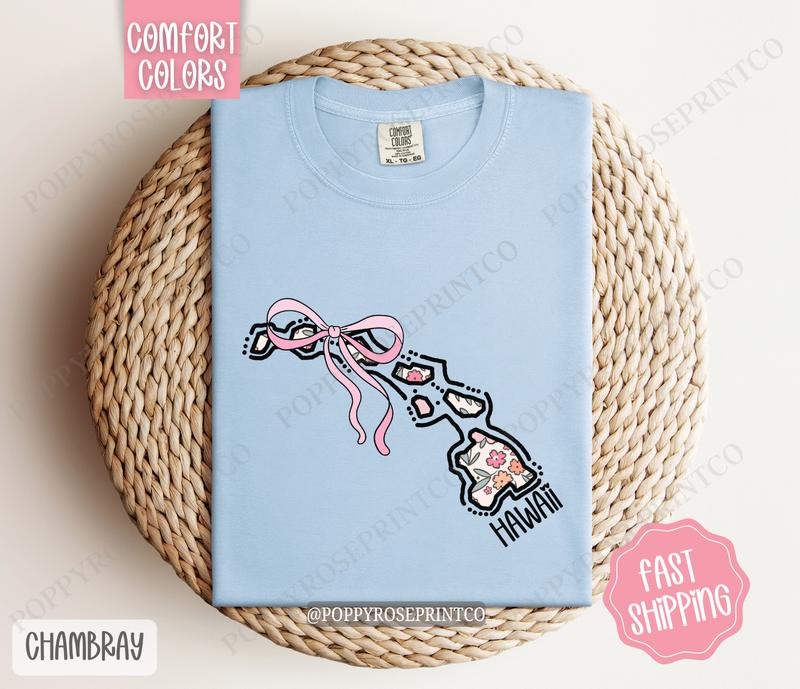Hawaii Comfort Colors State Tshirt, Cute Hawaii Shirt, Hawaii Tshirt, Hawaii Shirt