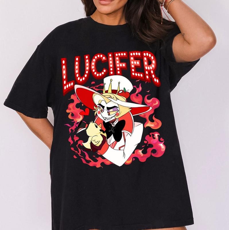 Hazbin Hotel Lucifer Shirt, Unisex shirt, For Men, For Women, Womenswear Top Streetwear Tshirt Crewneck