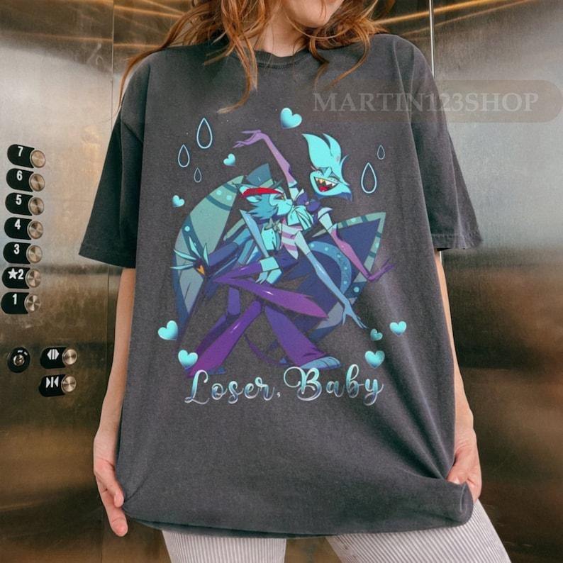 Hazbin Hotel Shirt, Loser Baby Shirt, Angel Dust & Husk Shirt