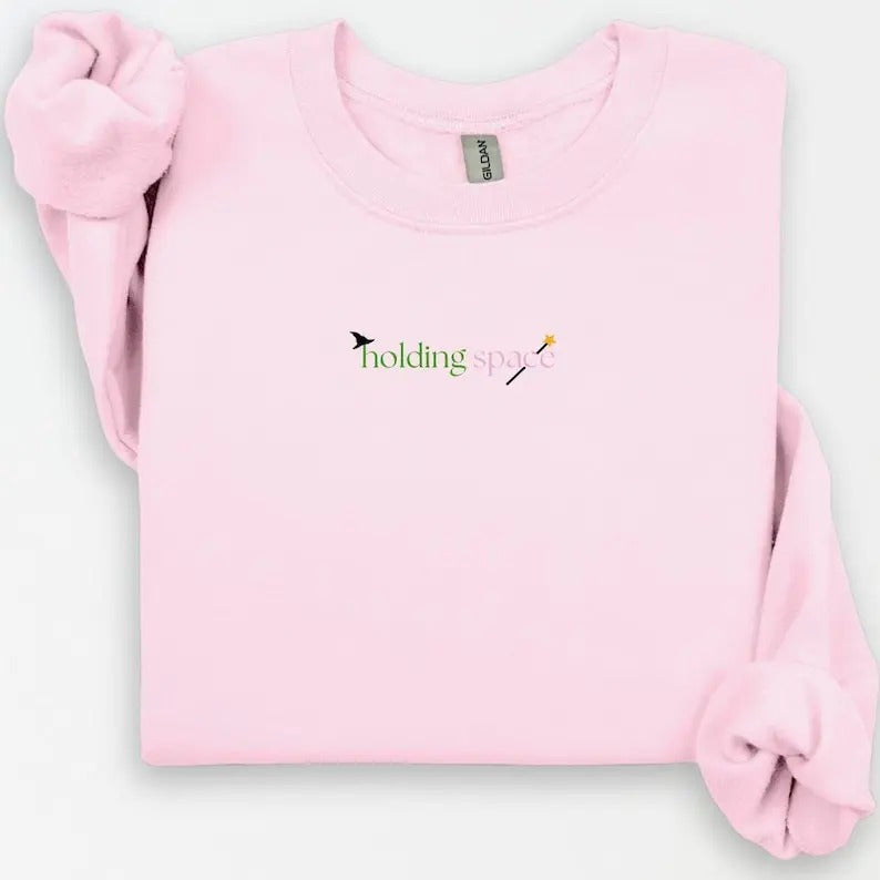 Holding Space Sweatshirt, Wicked Sweatshirt, Wicked Movie Sweater, Funny Shirt, Christmas Gift, Glinda Elphaba Wicked Crewneck, Good Witch