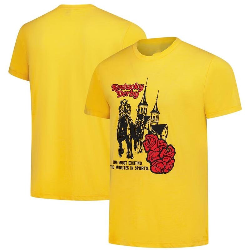 Homage Kentucky Derby Gold Tee, Unisex Tri-Blend Shirt, Most Exciting Two Minutes in Sports Derby T-Shirt TIW2Q